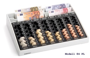 Inkiess Geldzählkassen mit Banknoten-Steilfächern